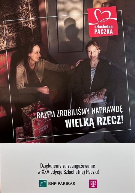 DZIĘKUJEMY - XXV edycja Szlachetnej Paczki 