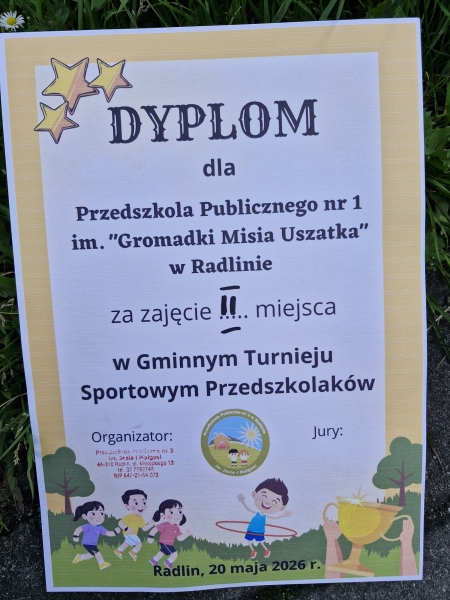 Turniej sportowy przedszkolaków 