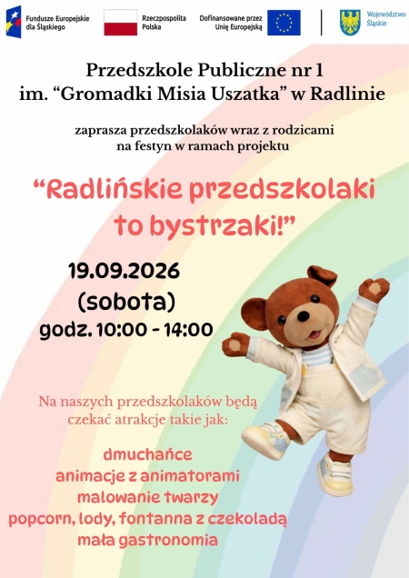 Festyn Radlińskie przedszkolaki to bystrzaki